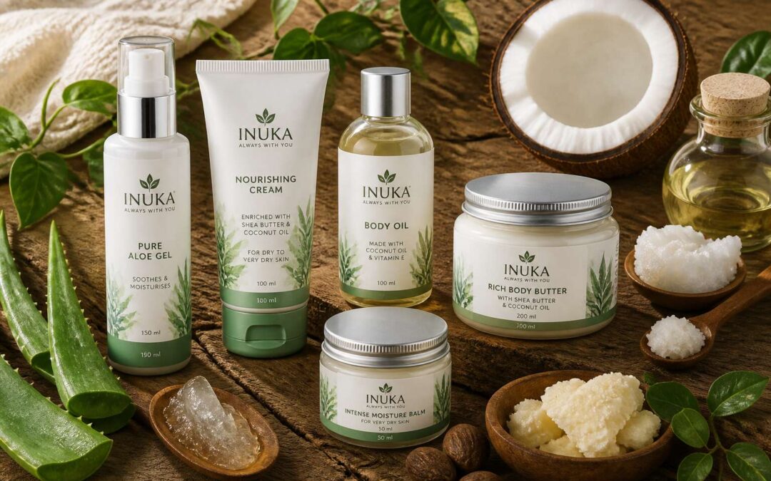Discover natural glow with inuka skin care products.